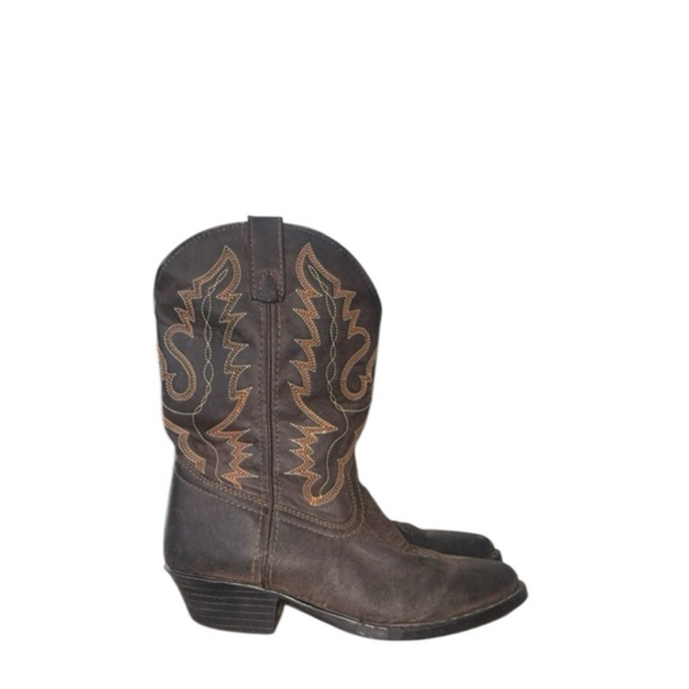 Rodeo Ropers Kids Unisex‎ Brown Western Boots Size 3
